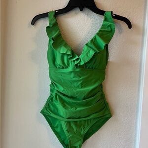 DKNY Vibrant Green Swimsuit